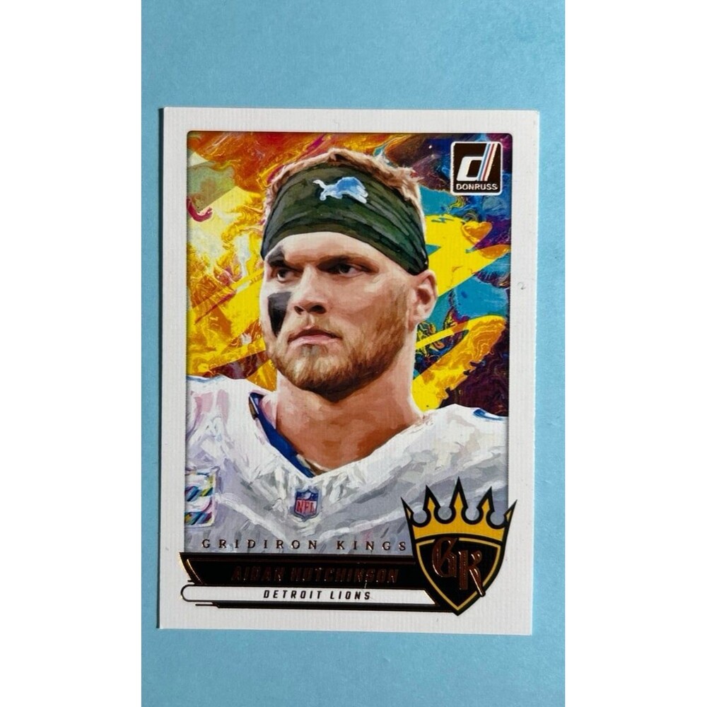 2025 Donruss Gridiron Kings,Detroit Lions ,Aidan Hutchinson card # GK-AHN